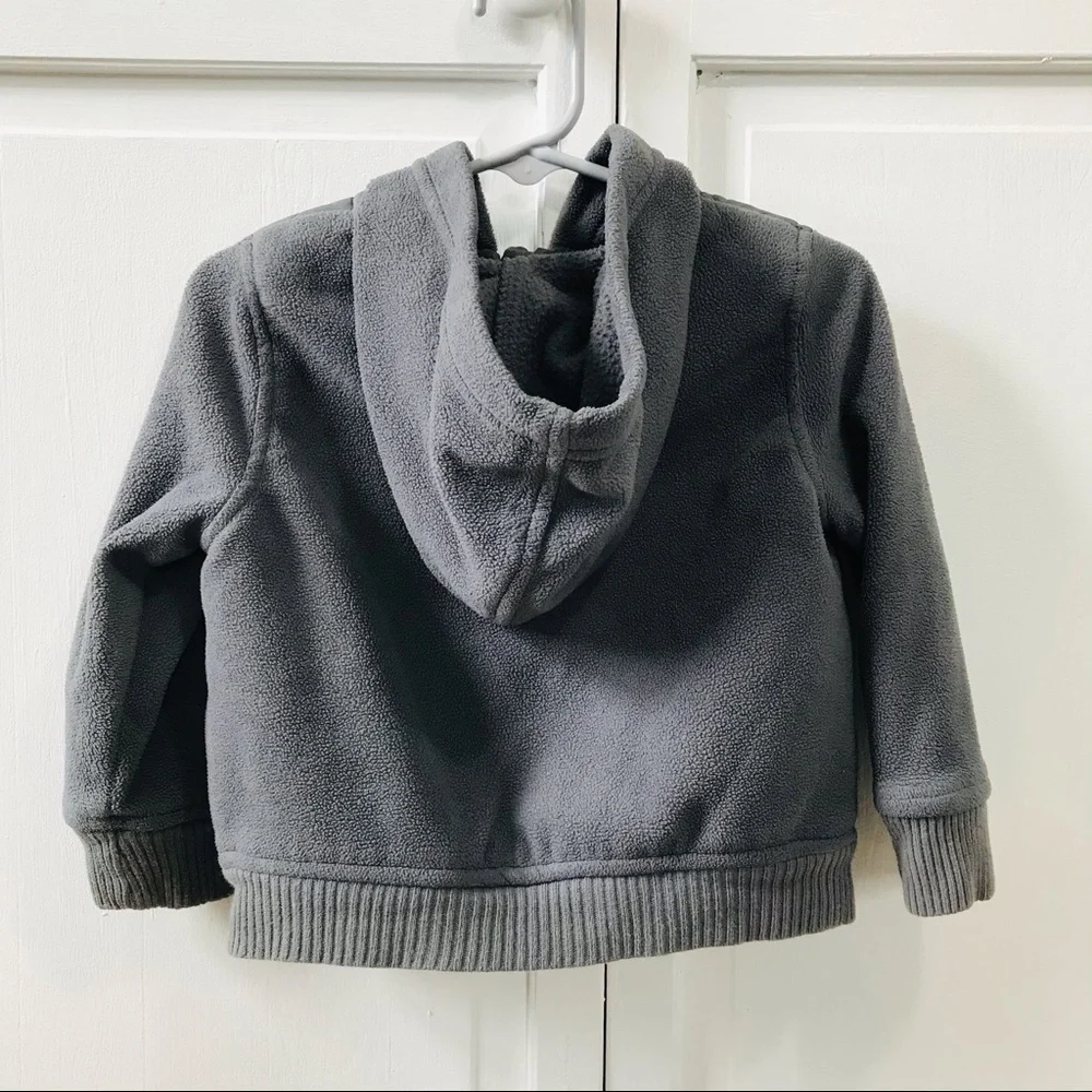 3/$25 OLD NAVY Gray Hybrid Puffer Jacket Size 18-24M